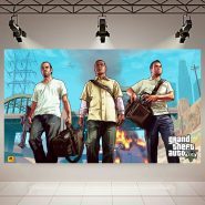 پوستر طرح GAME مدل GTA V کد AR3310 | 14×15 سانتی متر | گارانتی اصالت و سلامت فیزیکی کالا