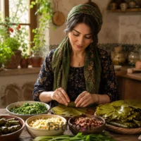 طرز تهیه دلمه برگ انگور، لذت بخش ترین غذای تابستان