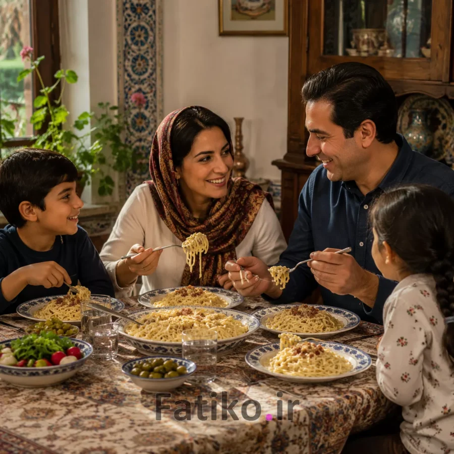 اسپاگتی کاربونارا با مواد اولیه ایرانی؛ دستور خانگی آسان با طعمی بی‌نظیر