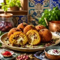 آرانچینی خانگی با مواد اولیه ایرانی؛ یک توپ برنجی خوشمزه و خاص