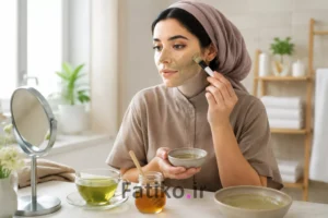 درمان خانگی جوش صورت؛ روش‌های ایمن و محدودیت‌ها: تمرکز روی روش‌های ملایم و رایج (چای سبز، عسل رقیق‌شده، خاک رس)