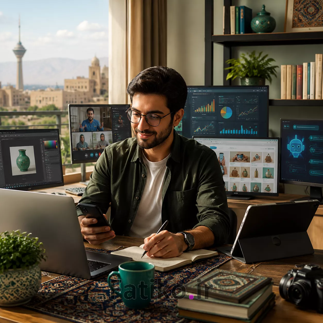 چگونه از هوش مصنوعی درآمد داشته باشیم؟ 7 روش واقعی و قابل شروع