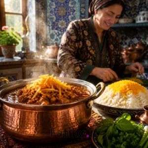 طرز تهیه قیمه نذری خوشمزه و مجلسی (با نکات حرفه‌ای)