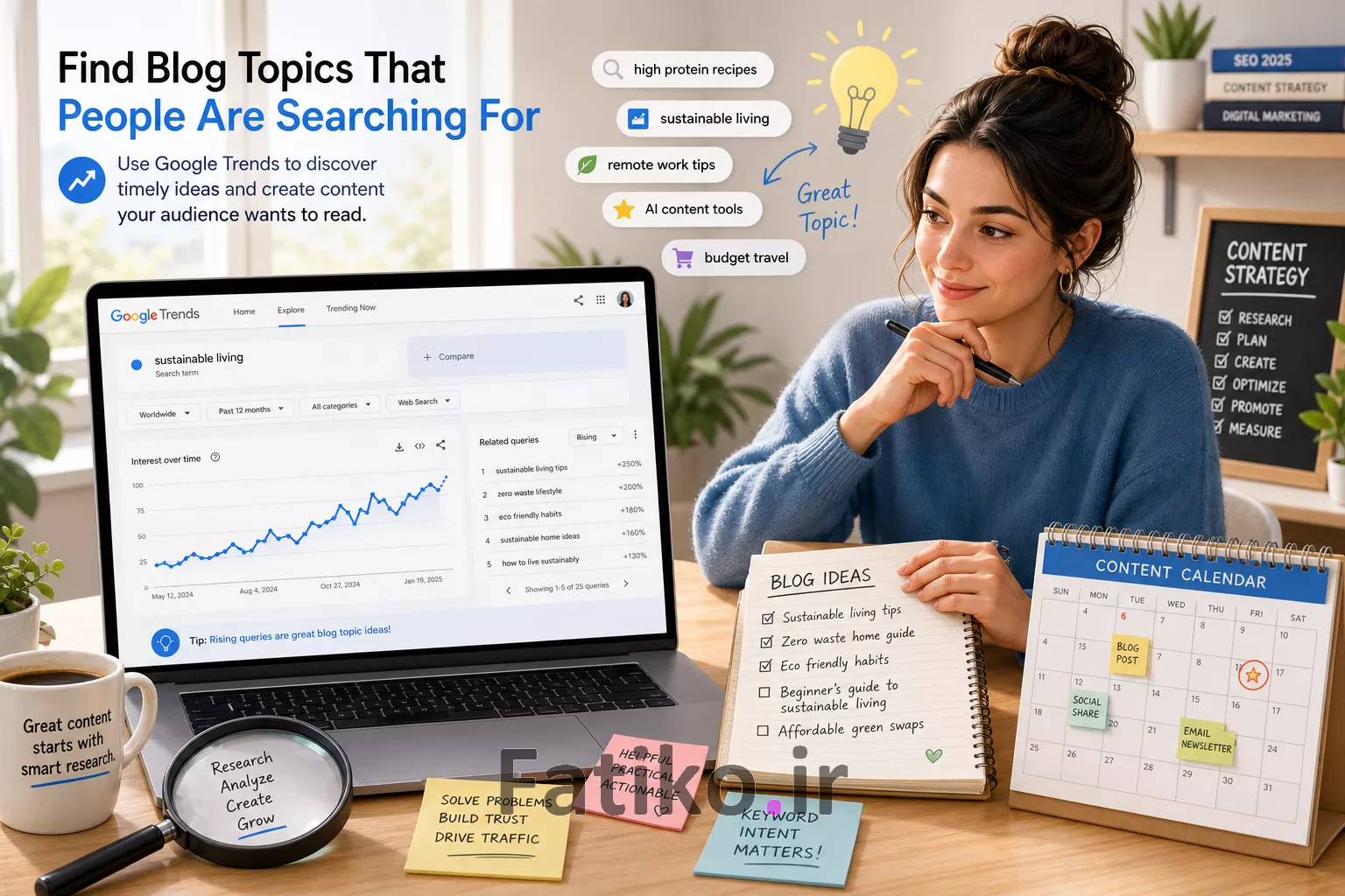 چطور از Google Trends برای پیدا کردن موضوع مقاله استفاده کنیم؟